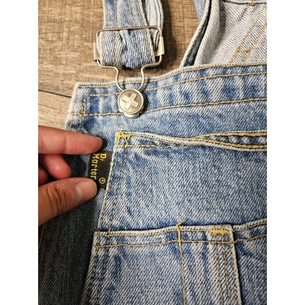Dr. Martens RARE Vintage Denim Jean Bibs Overalls Size XL Unisex - Picture 5 of 10